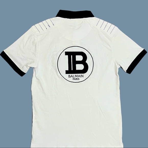 Balmain Paris New Collar Tee - Picture 1 of 2